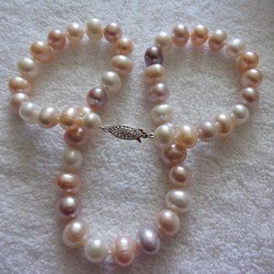 Imperial Pearls By: Josh Bazar 18" Strand Of Multi Colored Cultured Pearls NWB